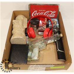 BOX W/EASTER ISLAND BUST, LED MULTI-