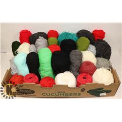 FLAT OF ASSORTED YARN