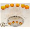 Image 1 : LOT OF 6- 9" COCKTAIL STEMWARE WITH TRAY