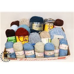 FLAT OF ASSORTED YARN