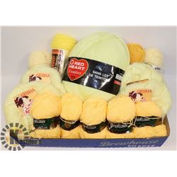 FLAT OF ASSORTED YARN