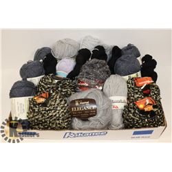 FLAT OF ASSORTED YARN