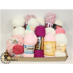 FLAT OF ASSORTED YARN