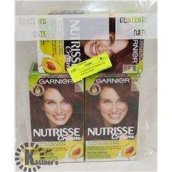 LOT OF 3 GARNIER NUTRISSE 550 MEDIUM BURGUNDY