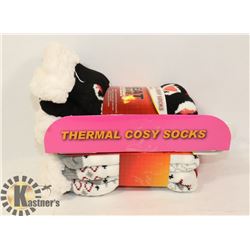 2PK LADIES HEAT WAVE SLIPPER SOCKS