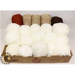 FLAT OF ASSORTED YARN