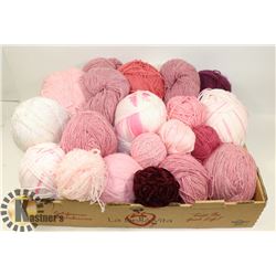 FLAT OF ASSORTED YARN