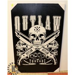 OUTLAW STRETCHED CANVAS ART