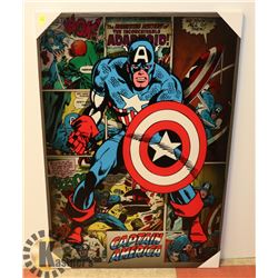 CAPTAIN AMERICA STRETCHED CANVAS ART
