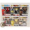 Image 1 : LOT OF 6 FUNKO POP MARVEL SPIDER MAN, ANT MAN,