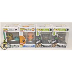 LOT OF 4 FUNKO POP POKÉMON CHARMANDER & DISNEY