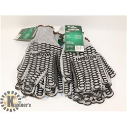 6 PAIRS OF HORIZON WINTER GRIP GLOVES