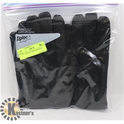 2 PK MENS LEATHER GLOVES SZ MED
