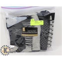 5PK LADIES CREW SOCKS