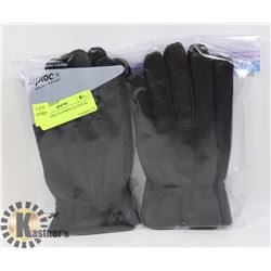 2 PK LADIES LEATHER GLOVES SZ MED