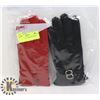 Image 1 : 2 PK LADIES LEATHER GLOVES SZ MED