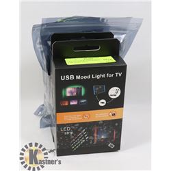 LOT OF 4 NEW TV/GAMING MONITOR  LED LIGHT KITS