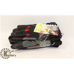 3 PAIRS OF GTP ANTI VIBRATION WORK GLOVES