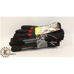 3 PAIRS OF GTP ANTI VIBRATION WORK GLOVES