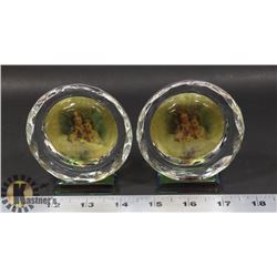 LOT OF TWO CRYSTAL ANGEL CHILDREN DISPLAYS