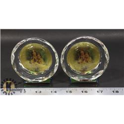 LOT OF TWO CRYSTAL ANGEL CHILDREN DISPLAYS