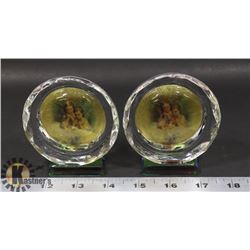 LOT OF TWO CRYSTAL ANGEL CHILDREN DISPLAYS