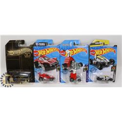 LOT OF 4 NEW SEALED SPECIAL ISSUE HOTWHEELS