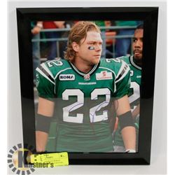 STU FOORD SASKATCHEWAN ROUGHRIDERS SIGNED PICTURE