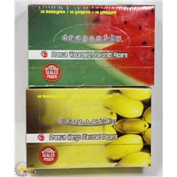 TWO BOXES OF FLAVOURED ROLLING PAPERS