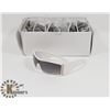 Image 1 : BOX OF WHITE DESIGNER SUNGLASSES WITH BLACK LENSES