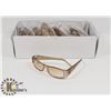 Image 1 : BOX OF YELLOW DESIGNER SUNGLASSES