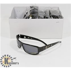 BOX OF BLACK DESIGNER SUNGLASSES