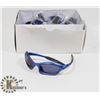 Image 1 : BOX OF METALLIC BLUE DESIGNER SUNGLASSES