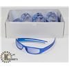 Image 1 : BOX OF VIBRANT METALLIC BLUE DESIGNER SUNGLASSES