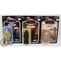 LOT OF 2 STAR WARS THE FORCE AWAKENS REY, KYLO REN