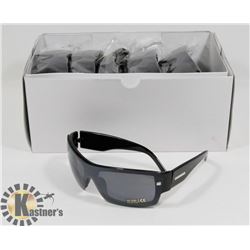 BOX OF BLACK DESIGNER SUNGLASSES