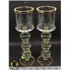 Image 1 : CRYSTAL CANDLE HOLDERS