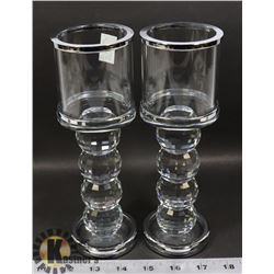 CRYSTAL CANDLE HOLDERS