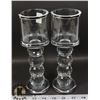 Image 1 : CRYSTAL CANDLE HOLDERS