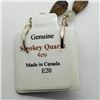 Image 2 : SILVER SMOKEY QUARTZ EARRINGS