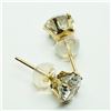 Image 3 : 10K YELLOW GOLD CUBIC ZIRCONIA EARRINGS