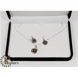 .925 FASHION EARRING & PENDANT SET