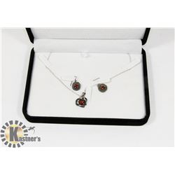 .925 FASHION EARRING & PENDANT SET