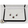 Image 1 : .925 FASHION EARRING & PENDANT SET