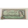 Image 1 : 1954 CANADIAN $1 BANKNOTE.