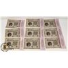 Image 1 : 1923 LOT OF 9 IN SEQUENCE GERMAN $100,000.00 MARKS