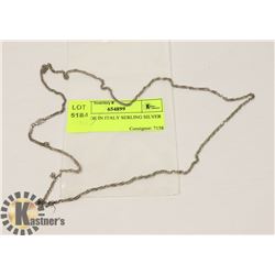 24" MADE IN ITALY STERLING SILVER CHAIN