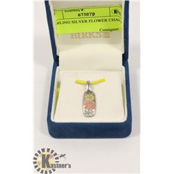 STERLING SILVER FLOWER CHARM