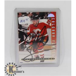 CORY STILLMAN CALGARY FLAMES SIGNED CARD