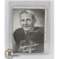 1961 JACKIE PARKER TOPPS FOOTBALL CARD #39.
